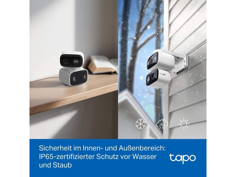 TP-Link Netzwerkkamera Tapo C246D 2K QHD, 2.4 GHz, 360°