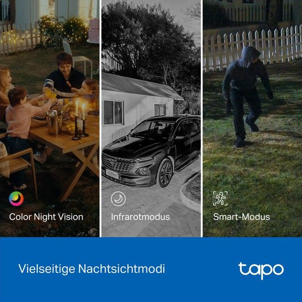 TP-Link Netzwerkkamera Tapo C246D 2K QHD, 2.4 GHz, 360°