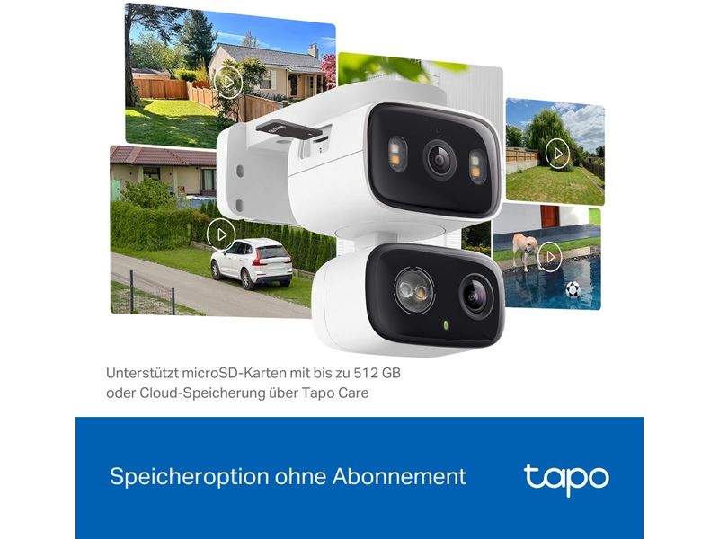 TP-Link Netzwerkkamera Tapo C246D 2K QHD, 2.4 GHz, 360°