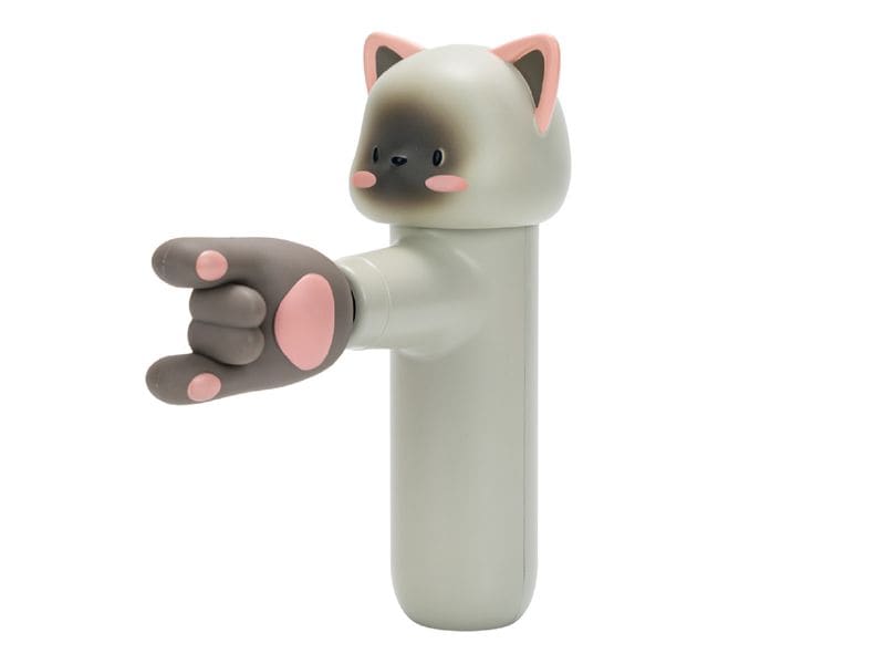 Acecool Handmassagegerät Katze, Hellgrau