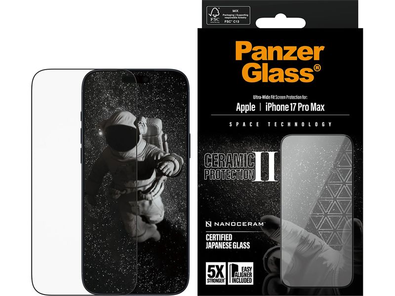 Panzerglass Displayschutz Ceramic II iPhone 17 Pro Max