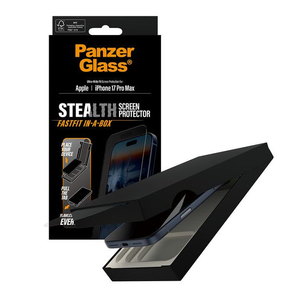 Panzerglass Displayschutz Stealth Ultra Wide Fit iPhone 17 Pro Max
