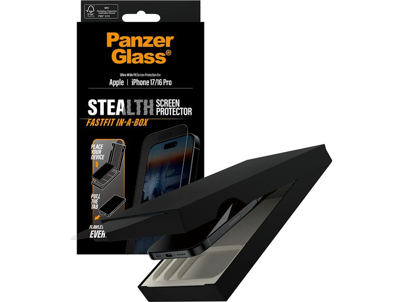Panzerglass Displayschutz Stealth Ultra Wide Fit iPhone 17