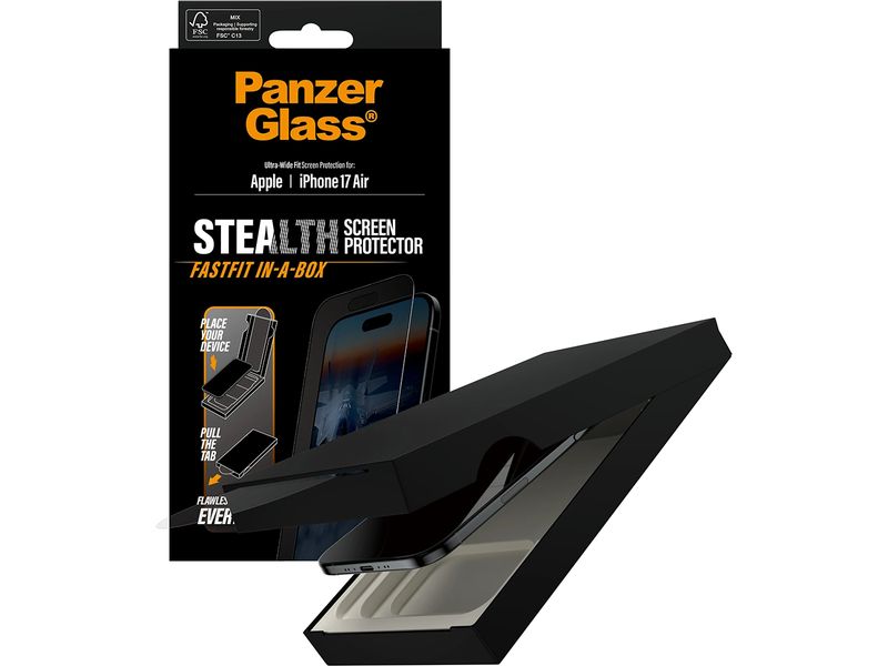 Panzerglass Displayschutz Stealth Ultra Wide Fit iPhone 17 Air