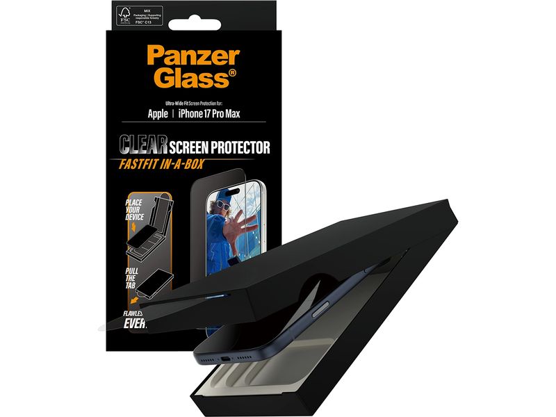 Panzerglass Ultra Wide Fastfit iPhone 17 Pro Max