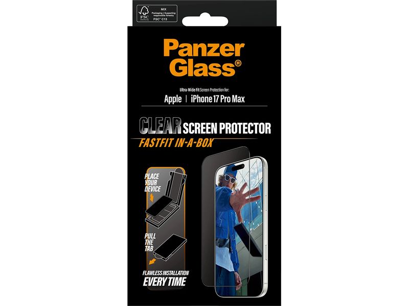 Panzerglass Ultra Wide Fastfit iPhone 17 Pro Max
