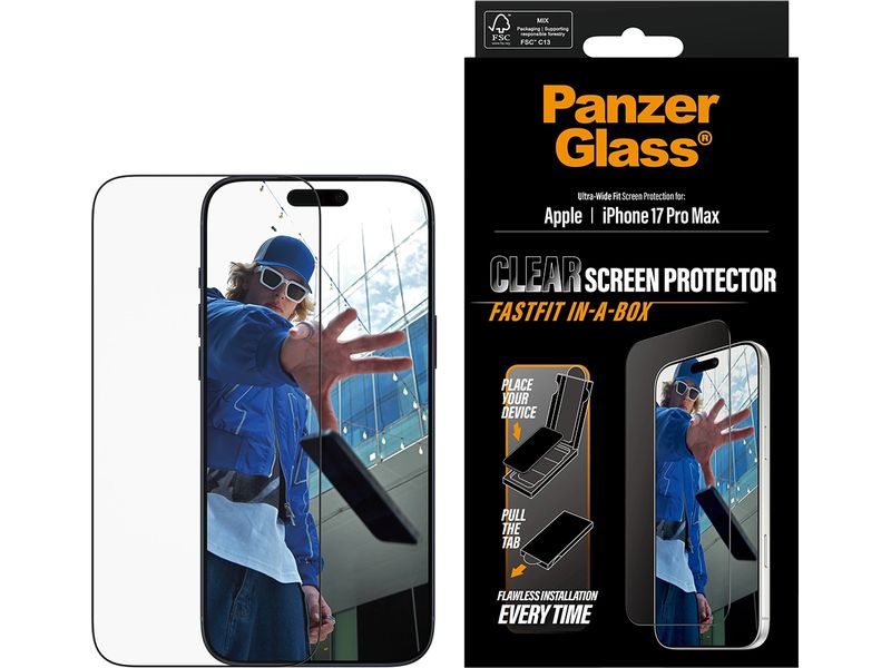 Panzerglass Ultra Wide Fastfit iPhone 17 Pro Max