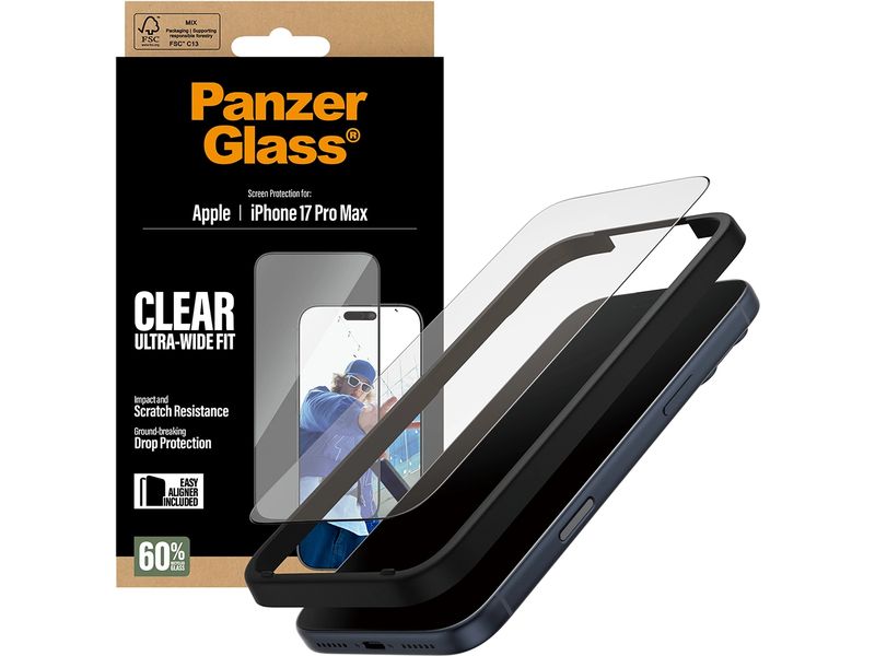 Panzerglass Displayschutz Ultra Wide Fit iPhone 17 Pro Max