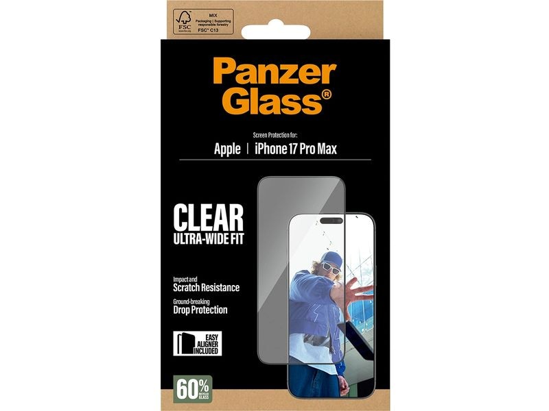 Panzerglass Displayschutz Ultra Wide Fit iPhone 17 Pro Max