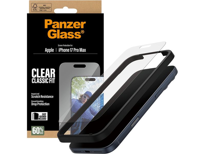 Panzerglass Displayschutz Classic Fit iPhone 17 Pro Max