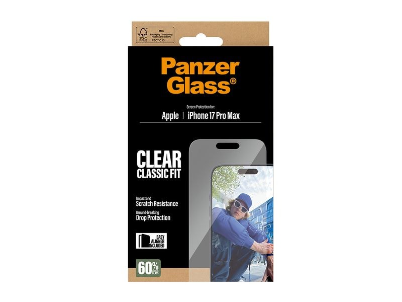 Panzerglass Displayschutz Classic Fit iPhone 17 Pro Max
