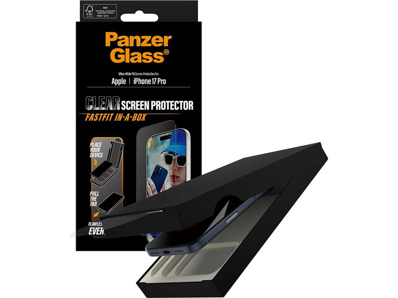 Panzerglass Ultra Wide Fastfit iPhone 17 Pro