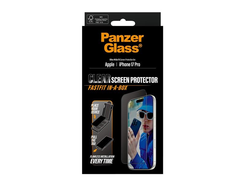 Panzerglass Ultra Wide Fastfit iPhone 17 Pro
