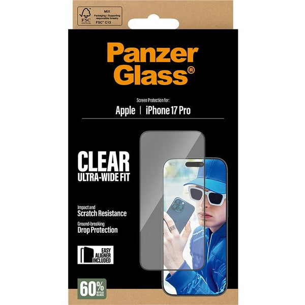 Panzerglass Displayschutz Ultra Wide Fit iPhone 17 Pro