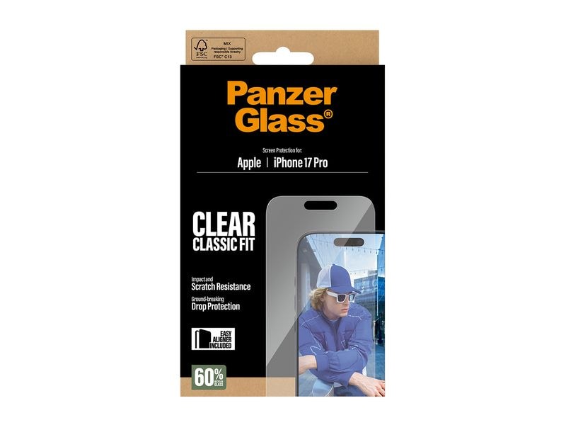 Panzerglass Displayschutz Classic Fit iPhone 17 Pro