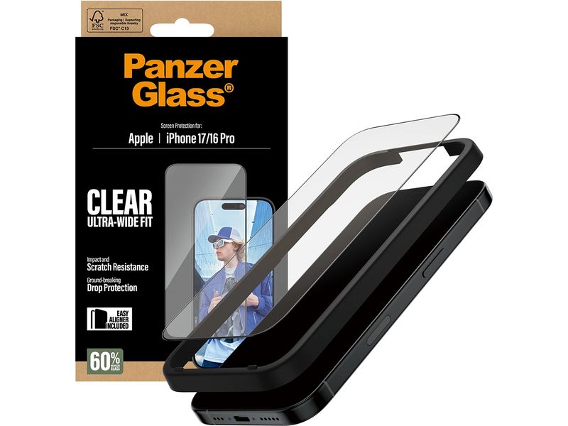 Panzerglass Displayschutz Ultra Wide Fit iPhone 17