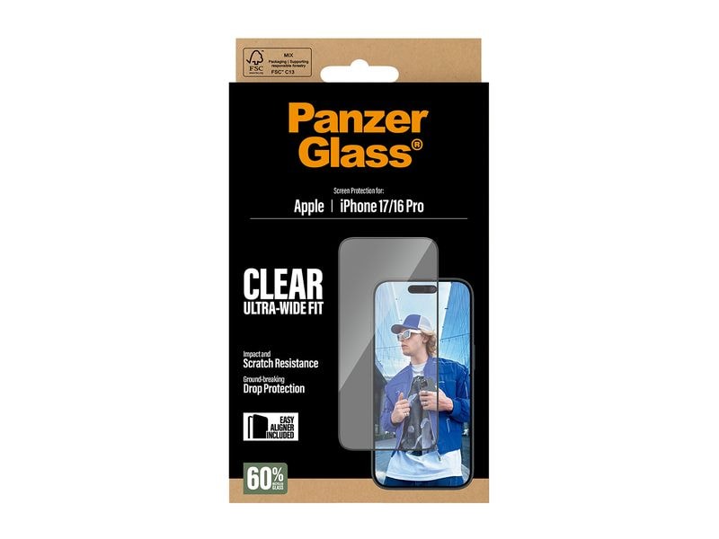 Panzerglass Displayschutz Ultra Wide Fit iPhone 17