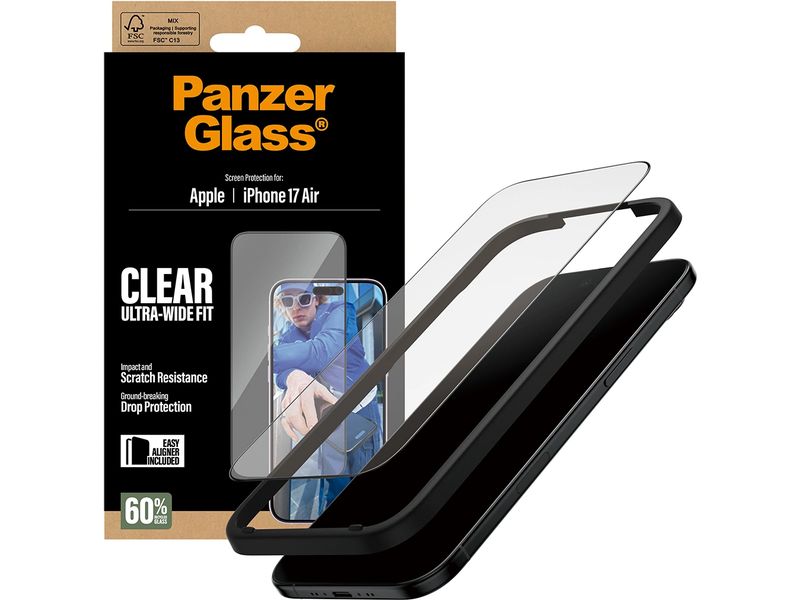 Panzerglass Displayschutz Ultra Wide Fit iPhone 17 Air