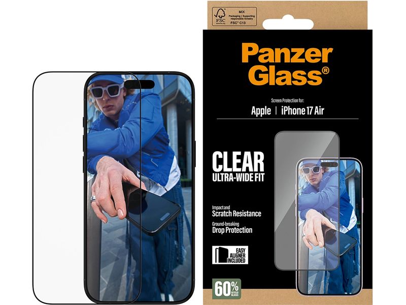 Panzerglass Displayschutz Ultra Wide Fit iPhone 17 Air
