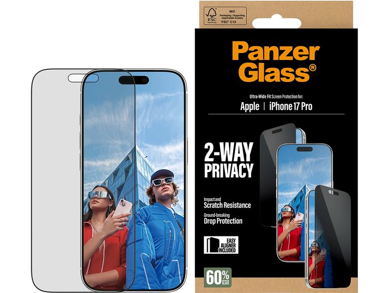 Panzerglass Displayschutz 2-Way iPhone 17 Pro