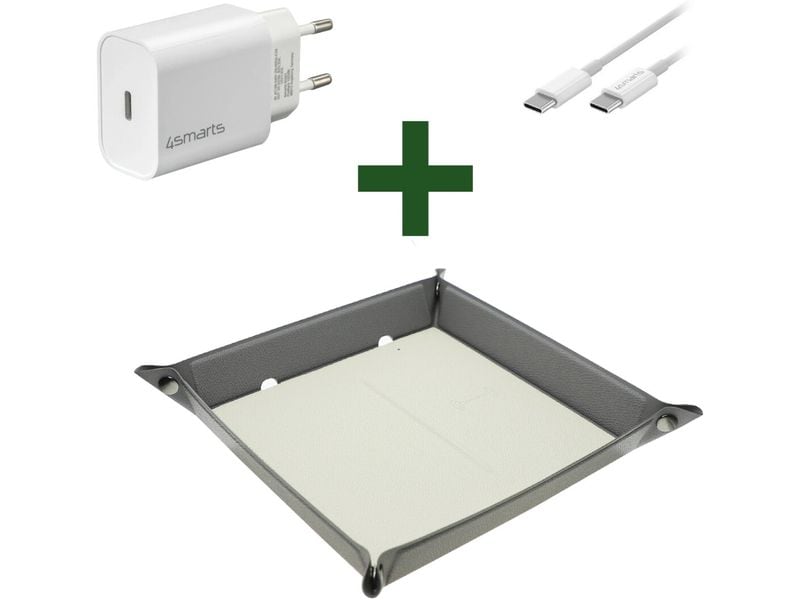 4smarts Ladestation Smarttray Grau