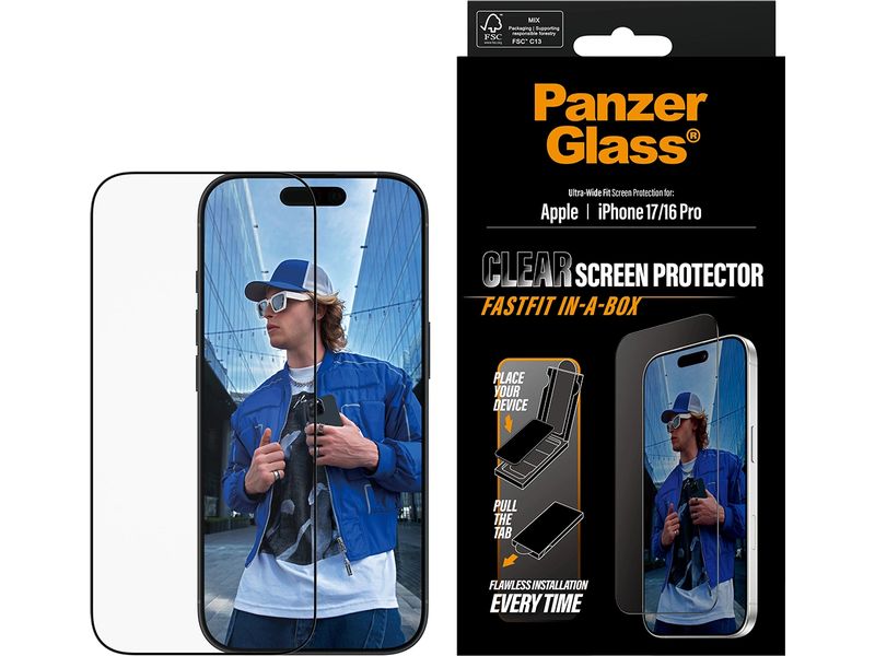 Panzerglass Ultra Wide Fastfit iPhone 17