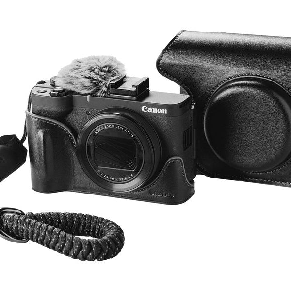 Smallrig Ledertaschen-Set für Canon PowerShot V1 Schwarz