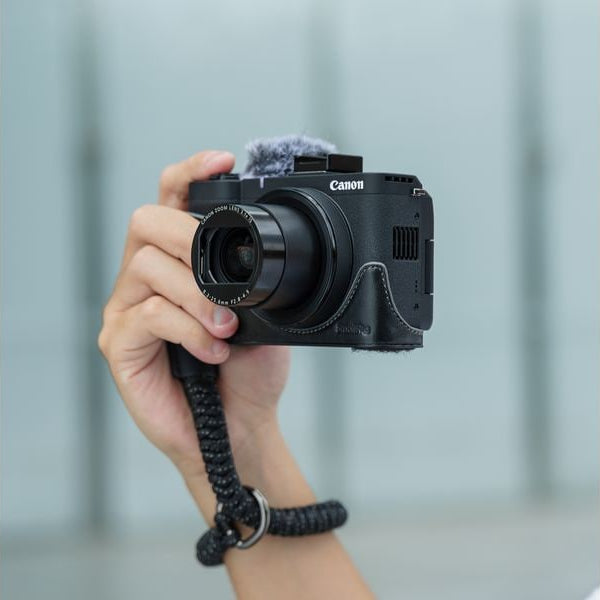 Smallrig Ledertaschen-Set für Canon PowerShot V1 Schwarz