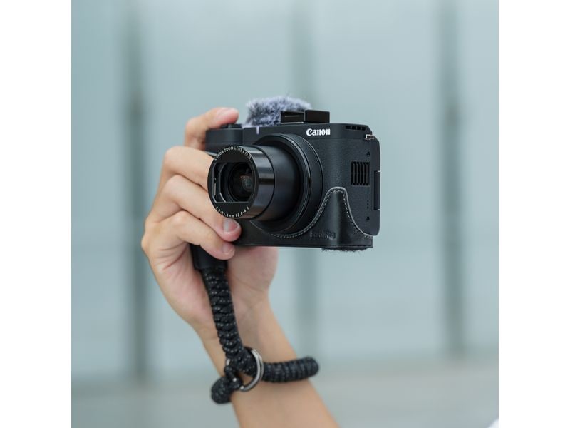 Smallrig Ledertaschen-Set für Canon PowerShot V1 Schwarz