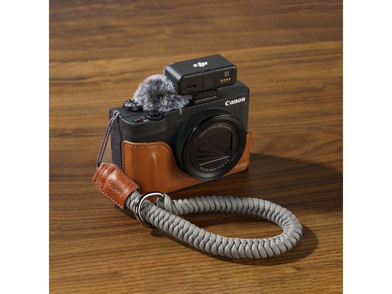 Smallrig Ledertaschen-Set für Canon PowerShot V1 Braun