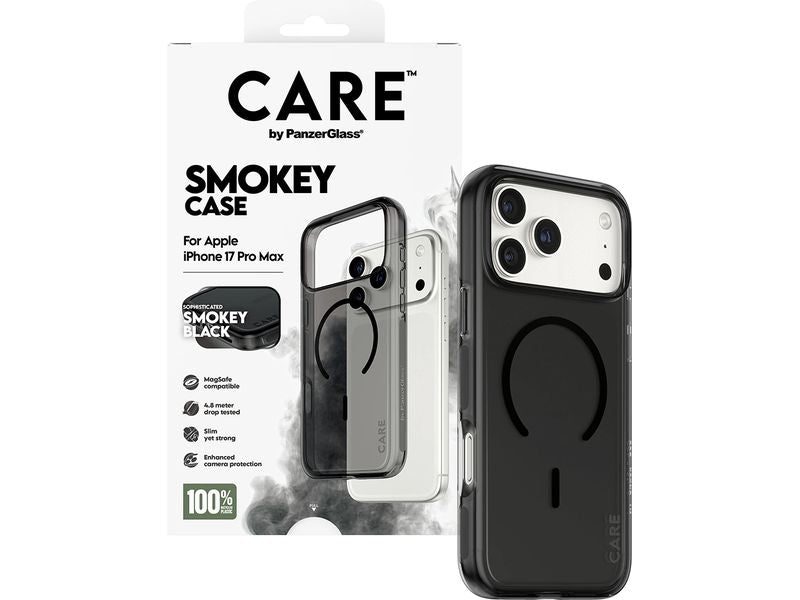 CARE Flagship Case Urban Combat iPhone 17 Pro Max Smokey/Black