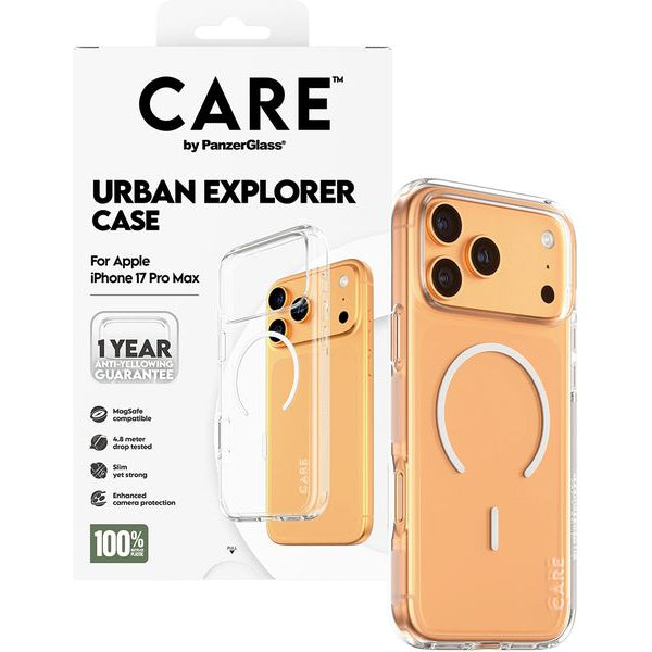 CARE Flagship Case Urban Combat iPhone 17 Pro Max Transp./White