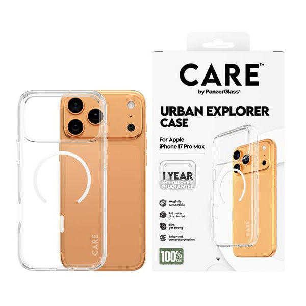 CARE Flagship Case Urban Combat iPhone 17 Pro Max Transp./White
