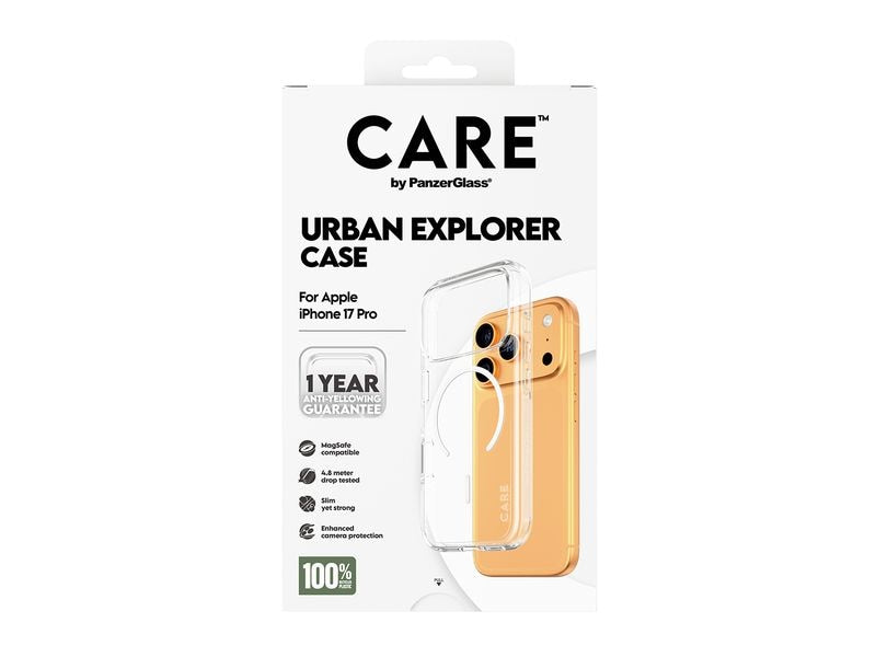 CARE Flagship Case Urban Combat iPhone 17 Pro Transparent/White