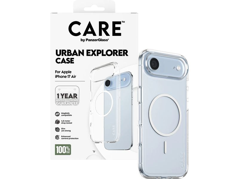 CARE Flagship Case Urban Combat iPhone 17 Air Transparent/White