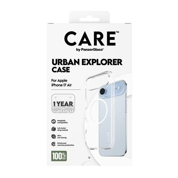 CARE Flagship Case Urban Combat iPhone 17 Air Transparent/White