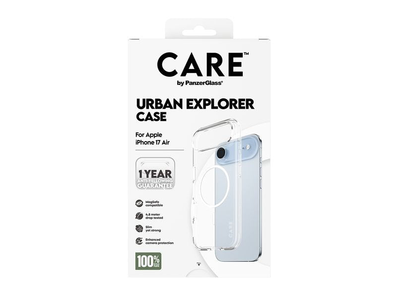 CARE Flagship Case Urban Combat iPhone 17 Air Transparent/White