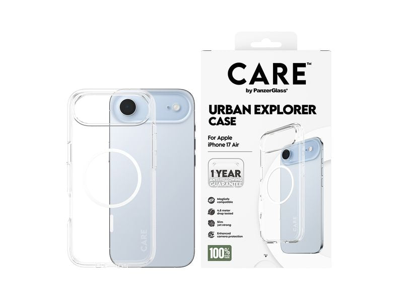 CARE Flagship Case Urban Combat iPhone 17 Air Transparent/White