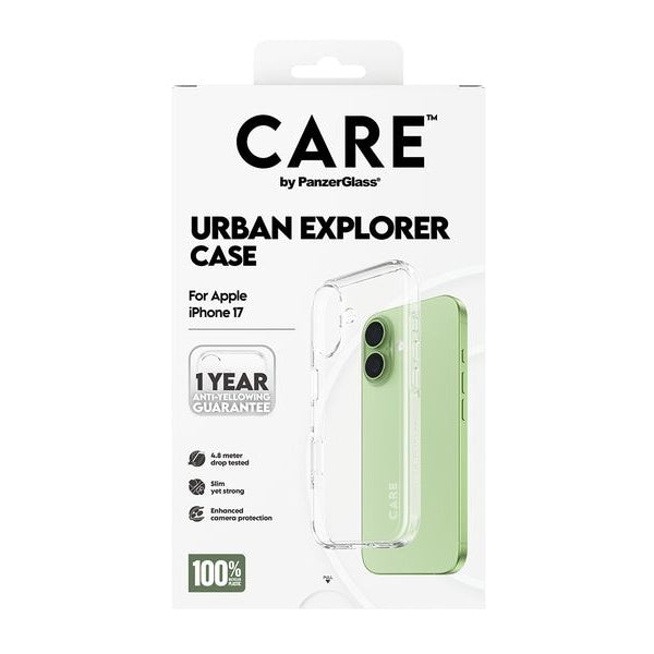 CARE Flagship Case Urban Combat iPhone 17 Transparent