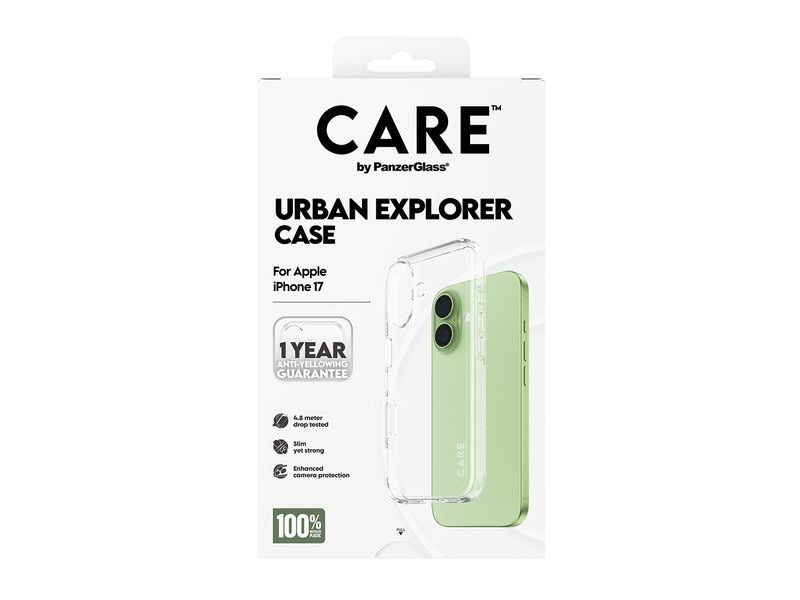 CARE Flagship Case Urban Combat iPhone 17 Transparent
