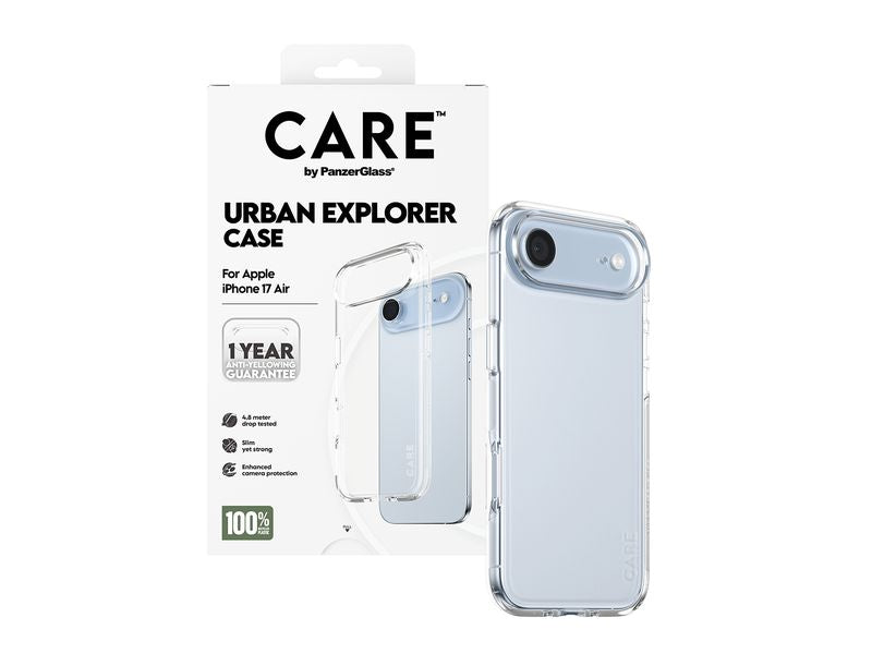 CARE Flagship Case Urban Combat iPhone 17 Air Transparent