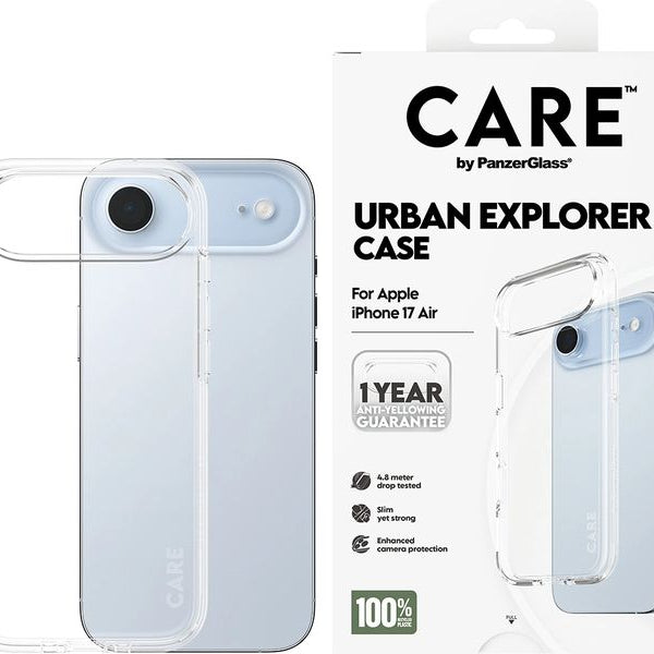CARE Flagship Case Urban Combat iPhone 17 Air Transparent