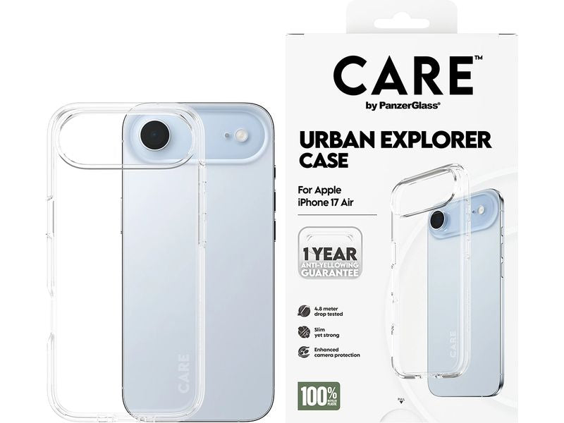CARE Flagship Case Urban Combat iPhone 17 Air Transparent