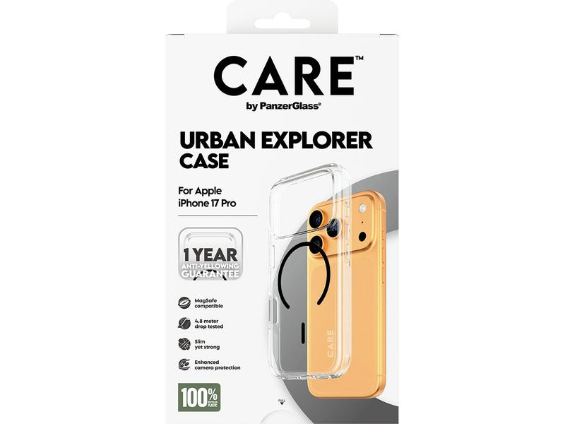 CARE Flagship Case Urban Combat iPhone 17 Pro Transparent/Black