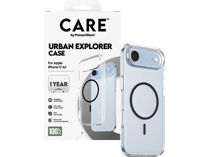 CARE Flagship Case Urban Combat iPhone 17 Air Transparent/Black