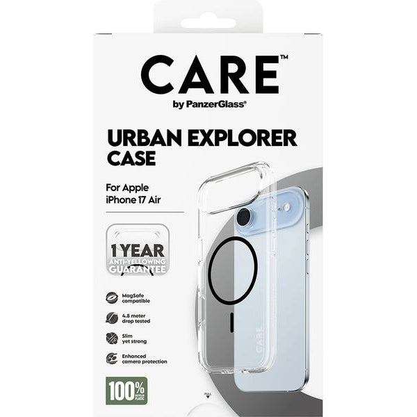CARE Flagship Case Urban Combat iPhone 17 Air Transparent/Black