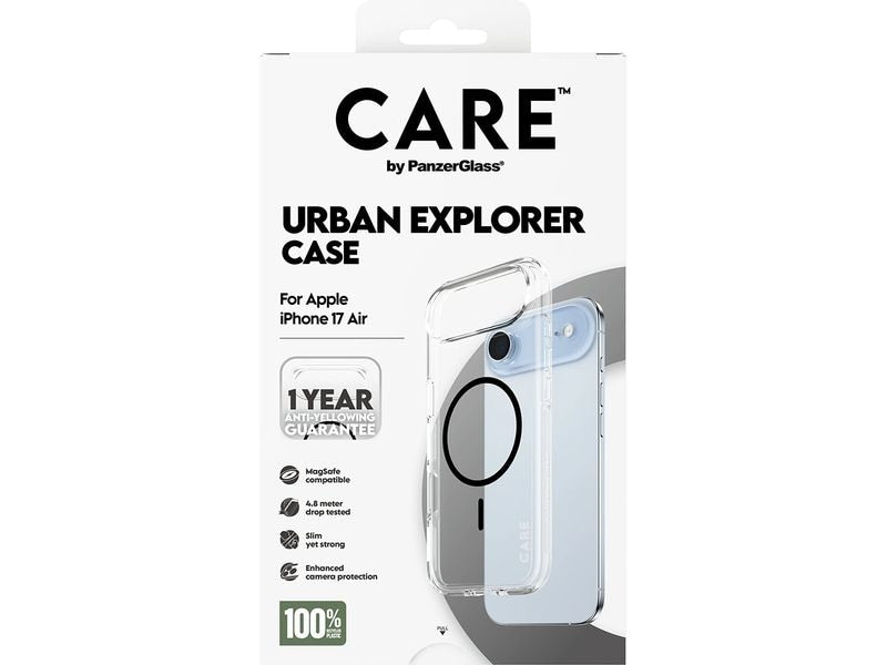 CARE Flagship Case Urban Combat iPhone 17 Air Transparent/Black