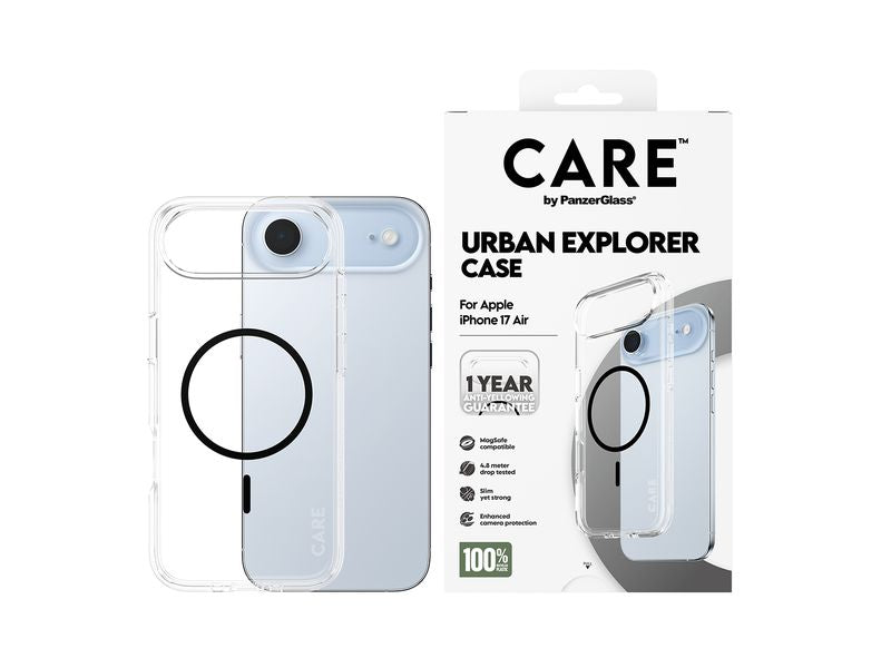 CARE Flagship Case Urban Combat iPhone 17 Air Transparent/Black