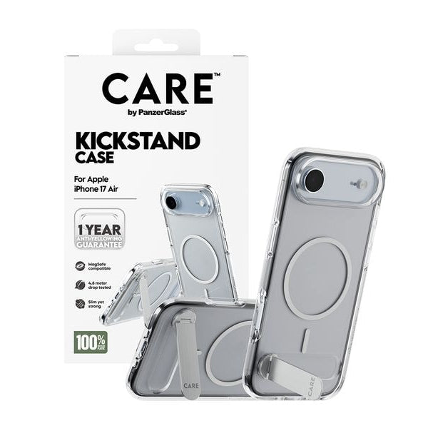 CARE Back Cover Feature mit Kickstand iPhone 17 Air Transparent