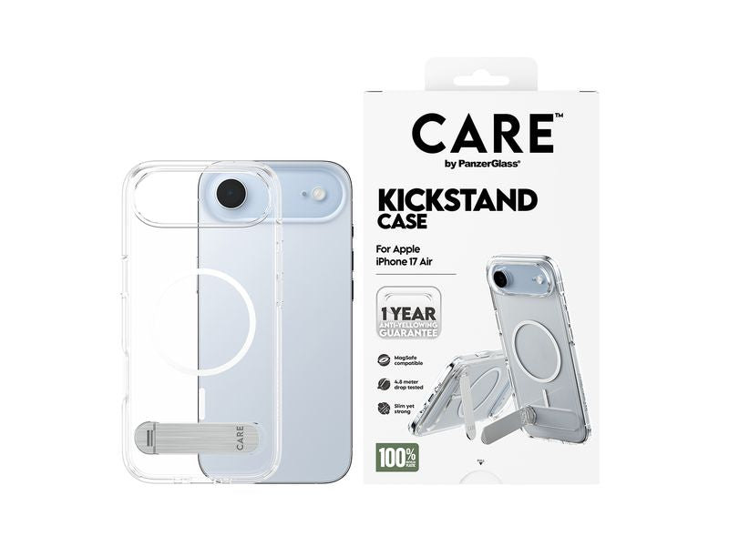 CARE Back Cover Feature mit Kickstand iPhone 17 Air Transparent